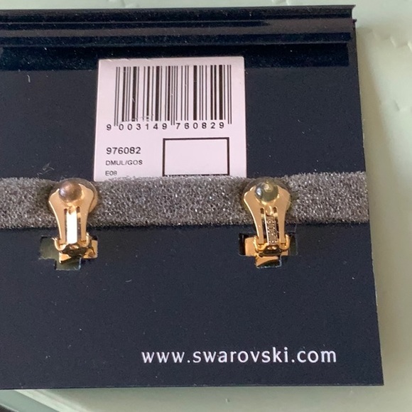 Swarovski Bat Wing clip on earrings. - Picture 2 of 5